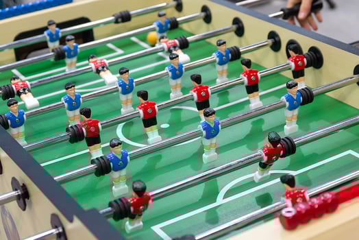 Table football soccer game players photo