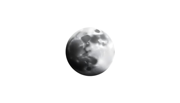 Monochromatic Lunar Orb A Celestial Sphere in Shades of Gray photo