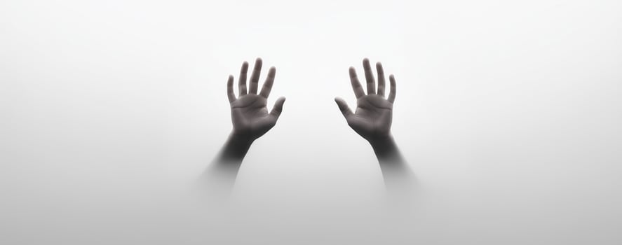 hands are shown in a blurry image photo