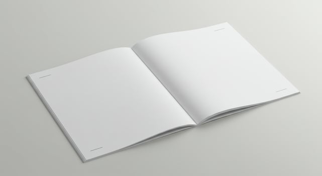 Stylish Magazine Pages Open Flat photo