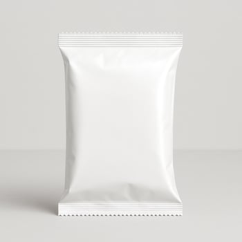 White Foil Snack Bag Packaging photo
