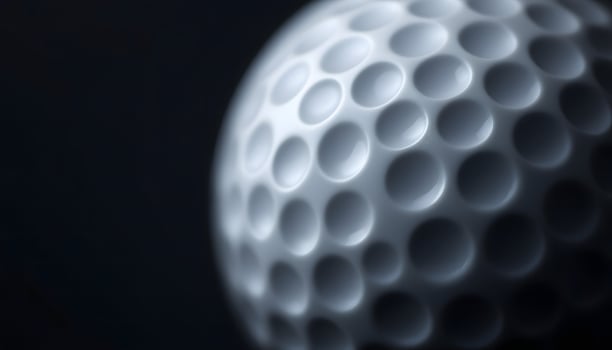Extreme close-up of golf ball texture photo