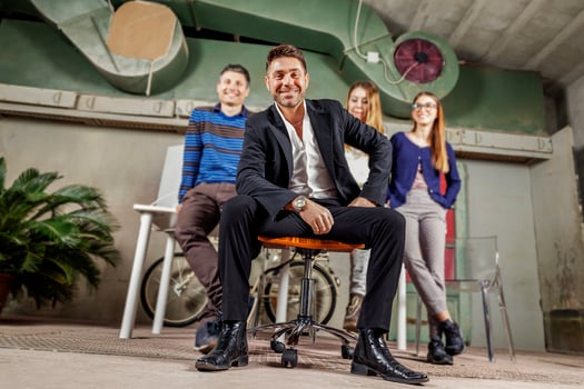 portrait of a group of young businesspeople photo