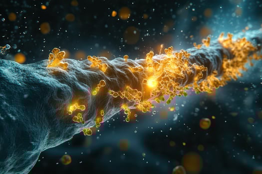 Biological processes in a microscopic environment photo