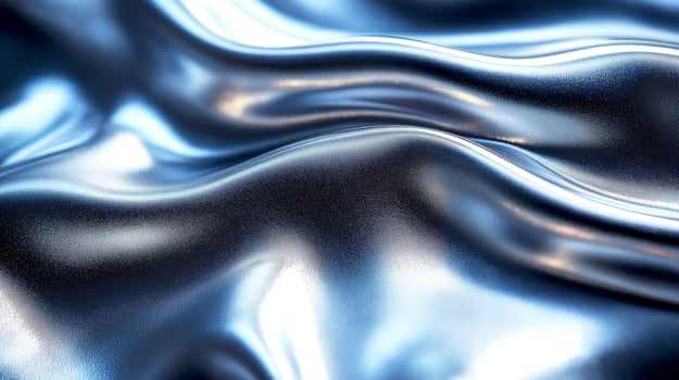 Silver aluminum Metallic fabric texture background. Intense highlight photo