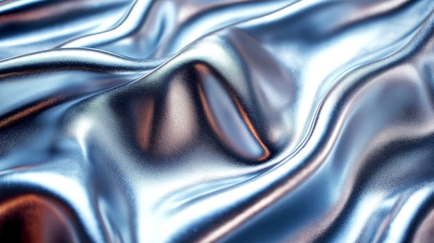 Silver leather Metallic fabric texture background. Intense highlight. photo
