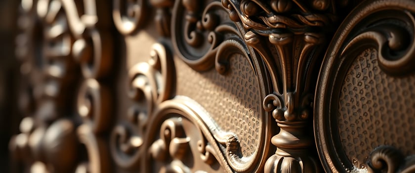 close up view of a decorative wall photo