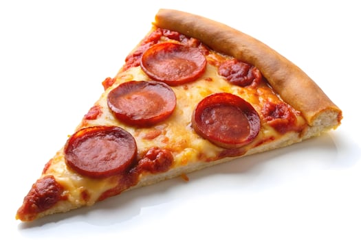 Delicious Pepperoni Pizza Slice Ready to Eat photo