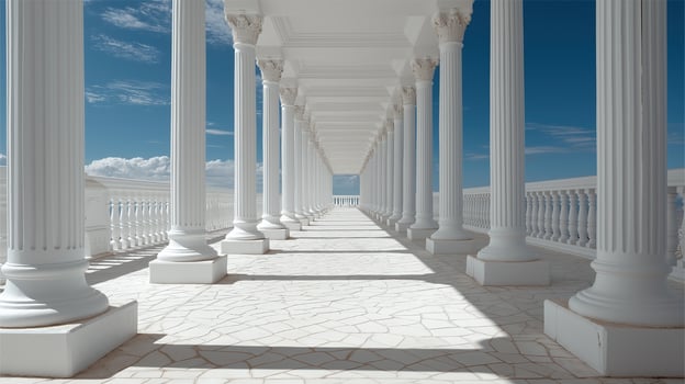 Pillars in Perfect Symmetry photo