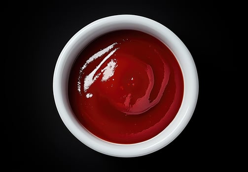 Bowl of red ingredient sauce photo