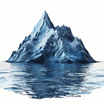 Majestic iceberg rising from tranquil waters photo