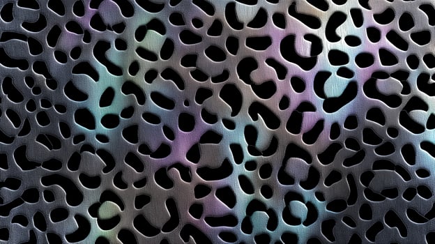 Detailed backdrop features a unique texture reminiscent of animal skin, with organic shapes hinting at eco-friendly design. photo