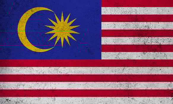 Flag Malaysia grunge texture photo