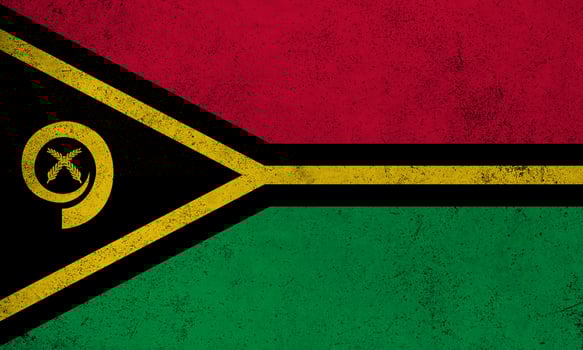 Flag Vanuatu grunge texture photo