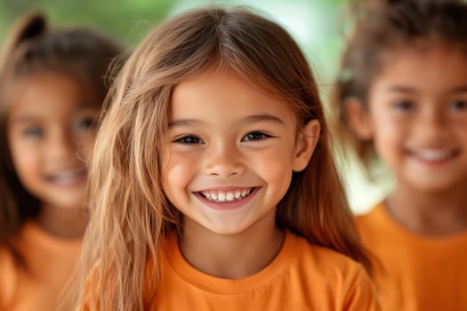 Diverse children enjoying playful activities to promote health and well-being in early childhood photo