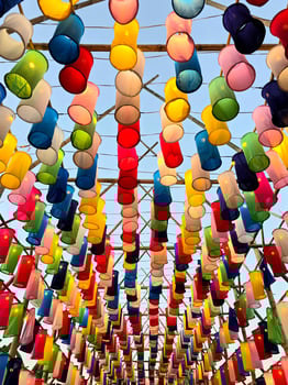 Colorful Lanterns at Chiang Mai Yi Peng Festival photo