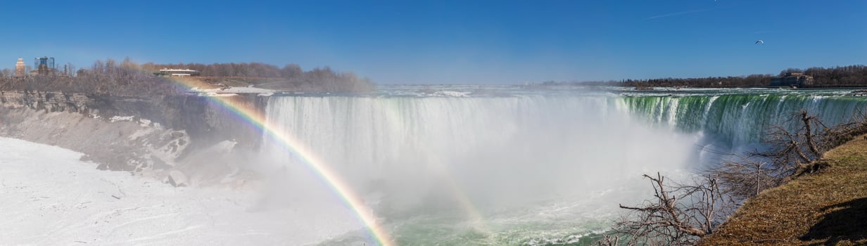 Niagara Falls captivates visitors with its roaring waters and majestic waterfalls in Ontario, Canada. photo