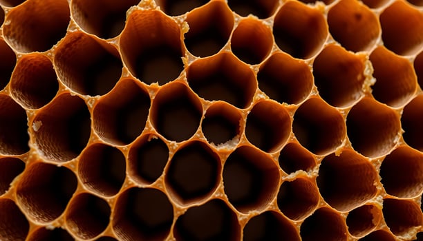 close up view of an orange object photo