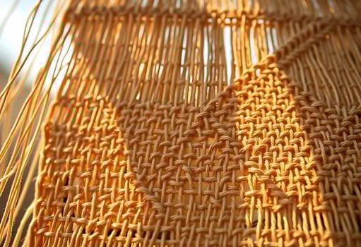close up of a piece of woven material photo