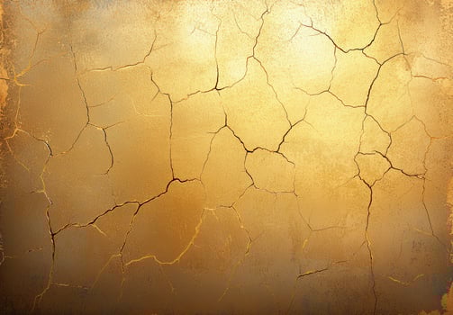 Cracked gold surface texture background photo