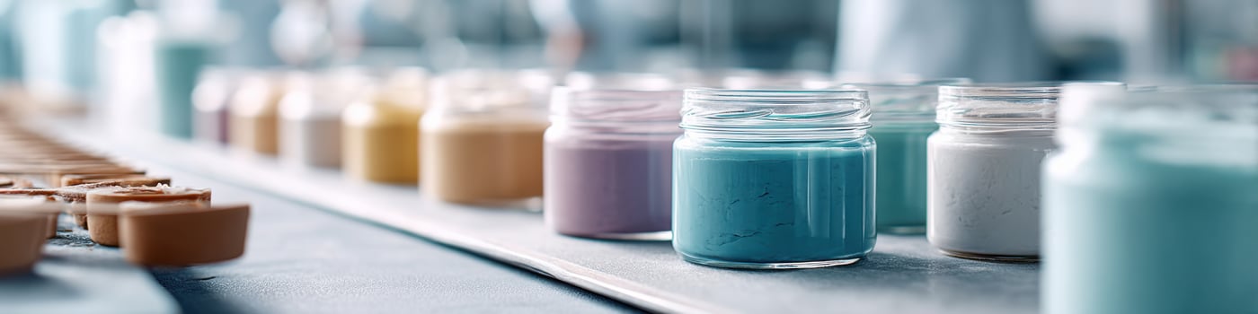 Baking joyful cakes with vibrant ingredients in a cake-making factory during the day photo