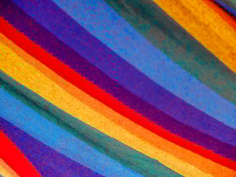 rainbow hammock detail in provence france street market photo