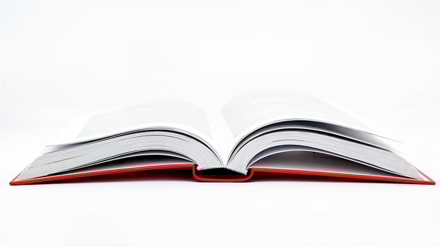 Open Book Isolated on White Background photo