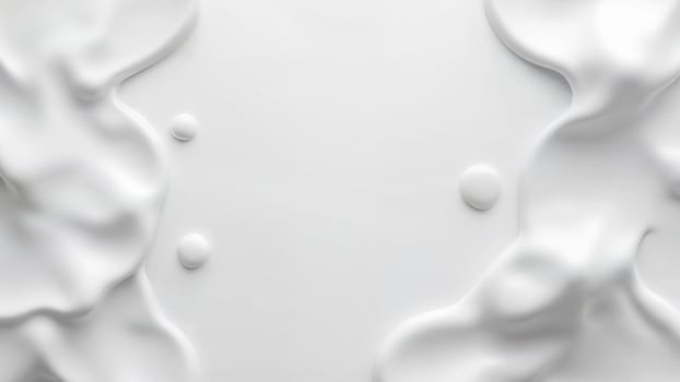 Abstract White Liquid Splash Isolated Background photo