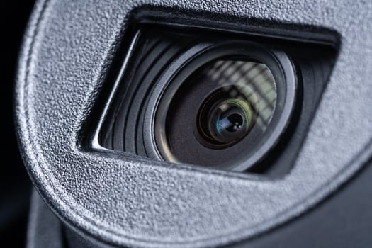 close-up surveillance camera. surveillance system and security of the house and the street. photo