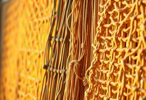 close up of a wall with a bunch of wires attached to it photo