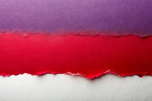 Abstract torn paper edge background with purple red and white colors photo