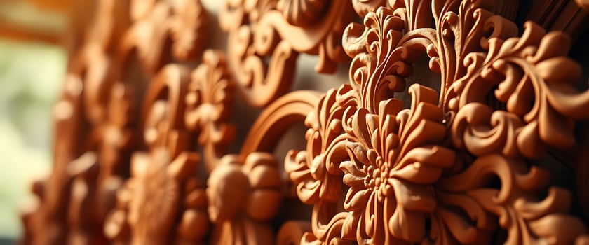 close up of a wall made of clay photo