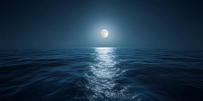 Dark Blue Abstract Background Night Sky Glowing Light Texture photo