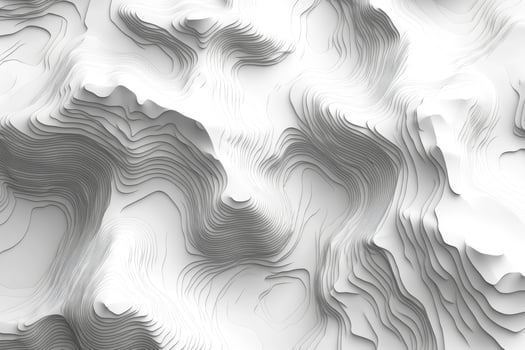 Abstract digital terrain, layered white and gray relief. photo