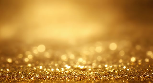 Sparkling Golden Glitter Background for Festive Celebrations photo