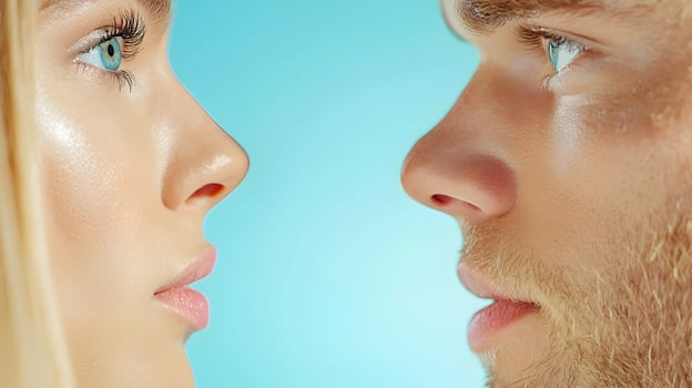 Close-Up of Two People Engaged in Deep Conversation photo