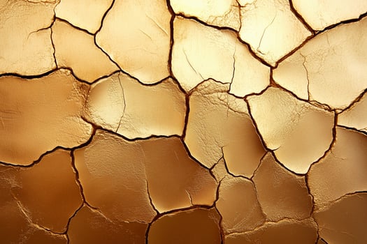Oil paint crackle texture featuring Renaissance gold leaf details showcasing an artistic vintage finish photo