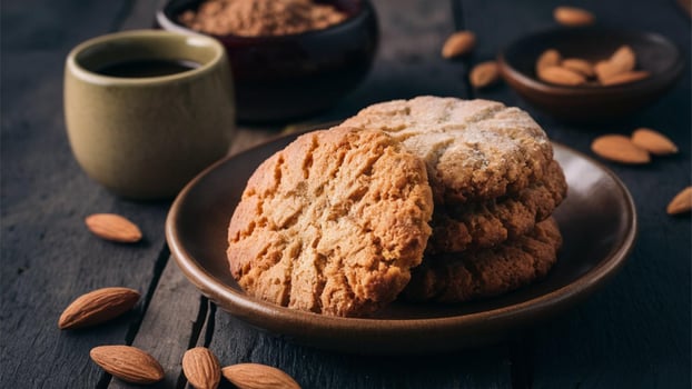 Cookies, Albarracn Traditional cookies from the Albarracn region, known for their delicate almond flavor and crumbly texture. photo