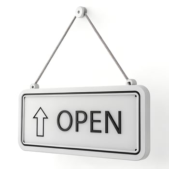 3D Open Sign photo