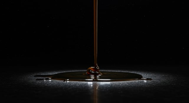 Dark Liquid Pouring on Surface photo
