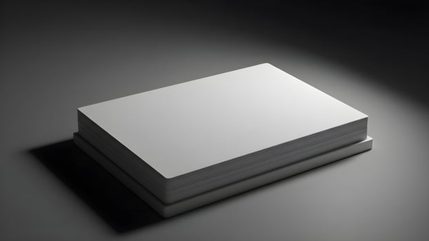 3D Rendered Stack of Paper photo