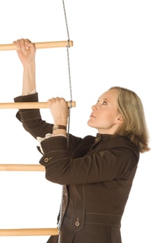 Career ladder close up photo