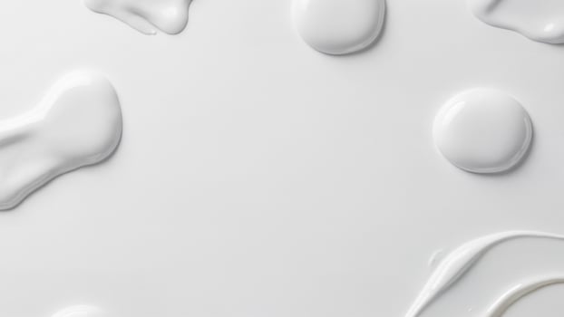 Isolated Smears of Cream and Gel Texture photo