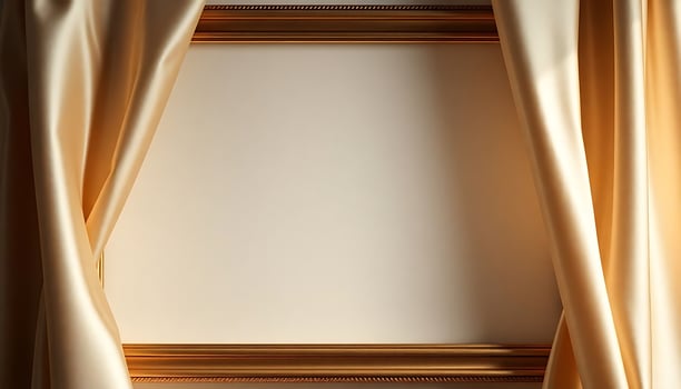 picture frame with a curtain hanging over it photo