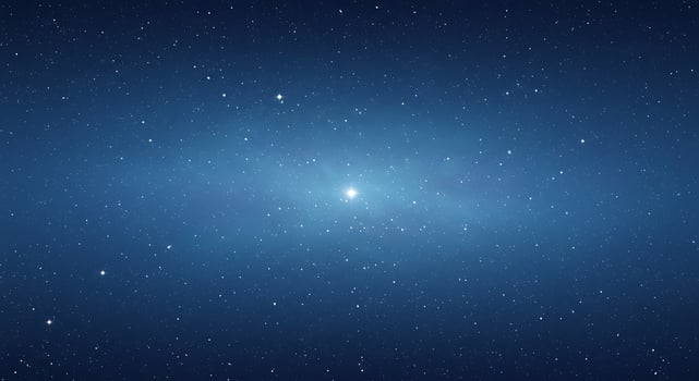 The star cluster in the sky is blue photo