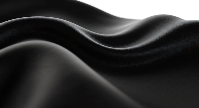 Black fabric with a wavy pattern photo