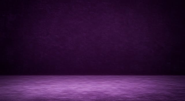 A purple room with a dark wall and a floor photo