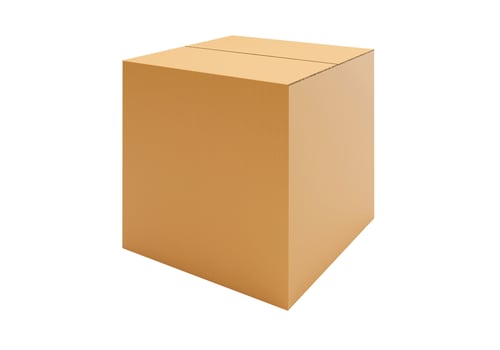 Brown Cardboard paper box isolated on white background14 photo