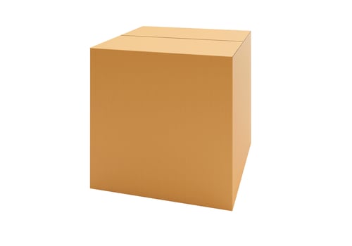 Brown Cardboard paper box isolated on white background1 photo