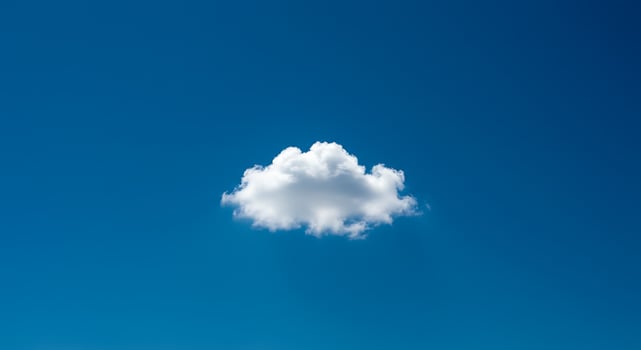 White cloud on blue sky photo